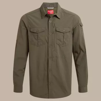 Chemise manches longues Craghoppers NosiLife Adventure LS Shirt III Woodland Green taille M
