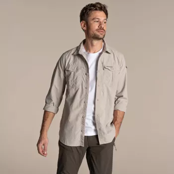 Chemise manches longues Craghoppers NosiLife Adventure LS Shirt III Parchment taille S