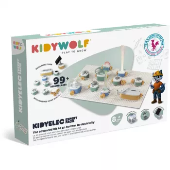 Kit d'expérimentation sur l'électricité KIDYWOLF 18 pièces