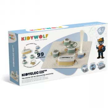 Kit d'expérimentation sur l'électricité KIDYWOLF 11 pièces
