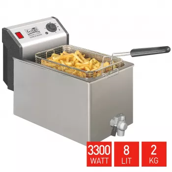 Friteuse FRITEL TURBO SF 8 litres 3,3 kW acier inoxydable