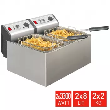 Friteuse professionnelle FRITEL 16 litres 6,6 kW acier inoxydable