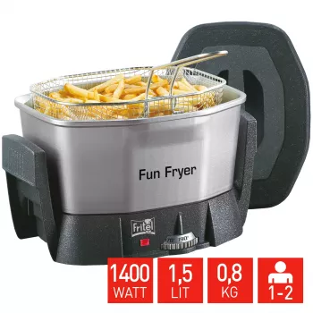 Friteuse FRITEL Starter 1,5 L 1400 W noir/gris/argent