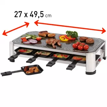 Appareil à raclette FRITEL SG 2180 acier inoxydable/chrome noir