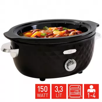 Mijoteuse FRITEL Family 3,3 L 150 W noir/chrome