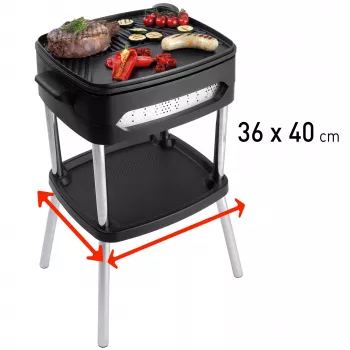 FRITEL Family BBQ 3256 Grill BBQ électrique rouge/noir