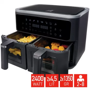 Fritel SnackTastic 8480 Friteuse à air chaud 2 x 4,5L