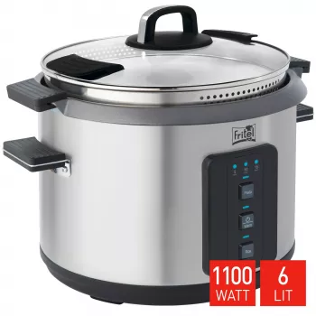 FRITEL Family RC 1377 Cuiseur à riz 1,1 kW acier inoxydable