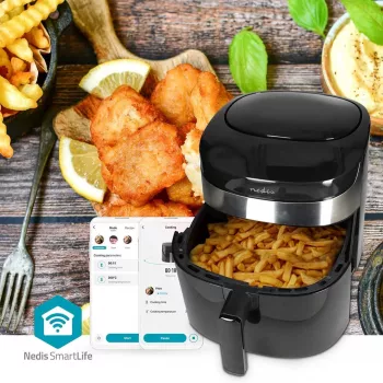 Nedis SmartLife KAAF180BKW Friteuse à air 7.2 L, noir