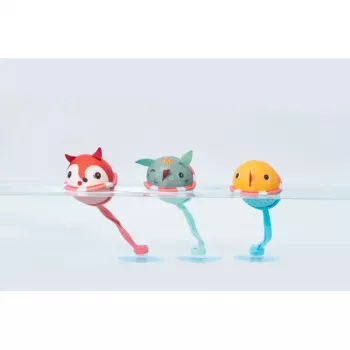 Lot de 3 balles de bain avec ventouses Lilliputiens - Joe le dragon 3m+