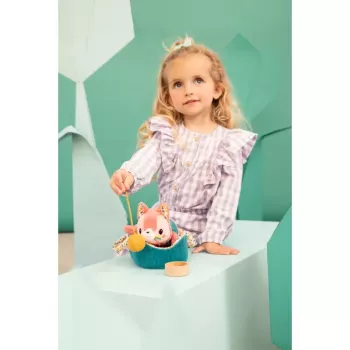 Lilliputiens Jeanne la chatte peluche avec panier et accessoires, 12m+