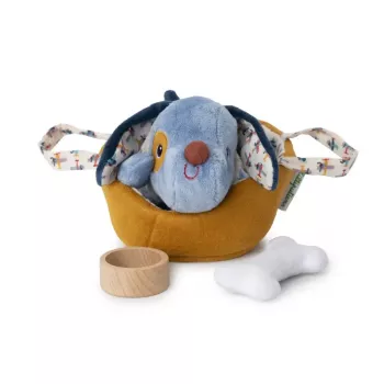 Set d'activités en peluche Lilliputiens Jules le chien avec panier et accessoires, 12m+
