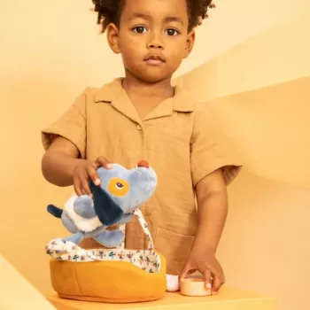 Set d'activités en peluche Lilliputiens Jules le chien avec panier et accessoires, 12m+