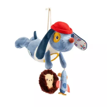 Lilliputiens peluche suspendue multifonction Jules le chien 3m+