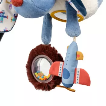Lilliputiens peluche suspendue multifonction Jules le chien 3m+