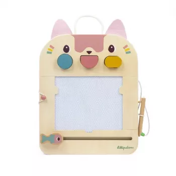 Tableau magnétique en bois Lilliputiens – Jeanne la chatte 18m+