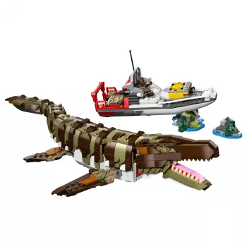 LEGO Jurassic World 76974 Mission sur le bateau et modèle Mosasaurus