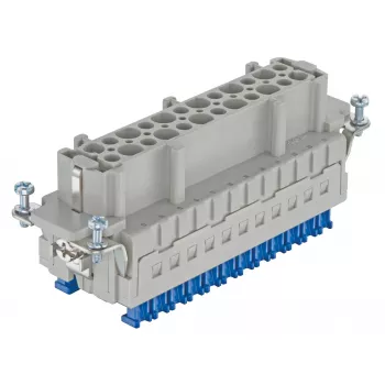 Embout de connecteur industriel HARTING Han E® ES Press, femelle, 24 contacts, 16A, 500V