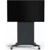 Support mobile motorisé SMS Presence pour écran plat jusqu'à 84 inch, verrouillable, gris foncé