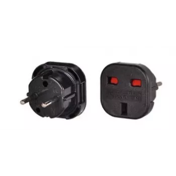 iLike adaptateur de chargeur UK/EU noir