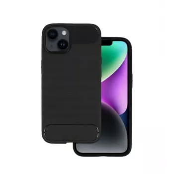 iLike Apple iPhone 14 coque arrière Carbon noir