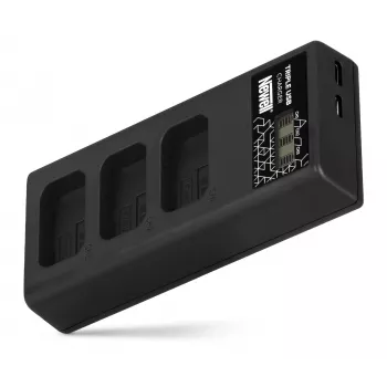 Chargeur de batterie triple canal Newell CD-USB-C pour Sony NP-FW50