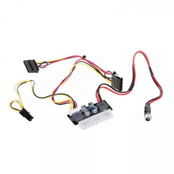 Akyga AK-CA-38 adaptateur d'alimentation PICO PSU DC/ATX, 120 W, entrée 12 V DC, ATX 24 broches, P4, SATA, Molex