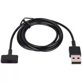 Câble de charge USB magnétique Akyga AK-SW-23 pour Fitbit Ionic, 1 m, noir