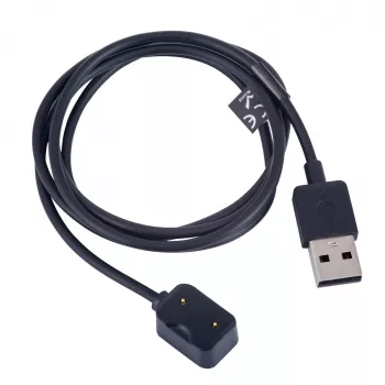 Câble de charge magnétique Akyga AK-SW-30 pour Amazfit Cor A1702, USB-A, 1 m, noir