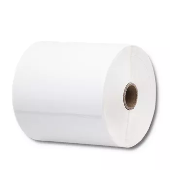 Étiquettes thermiques QOLTEC 100 x 150 mm, 350 pièces - thermique directe, blanches, adhésif permanent