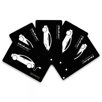 Qoltec Cartes de proximité RFID pour borne de recharge VE - lot de 5 | hôtel, parking