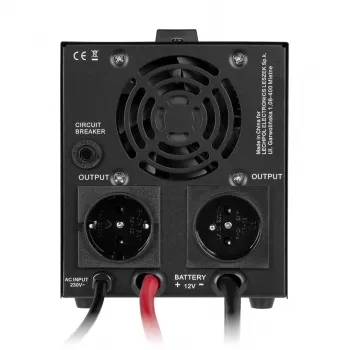 Onduleur à sinus pur Rebel POWER-500-LFP4 avec fonction de charge 12V 230V 500VA/300W