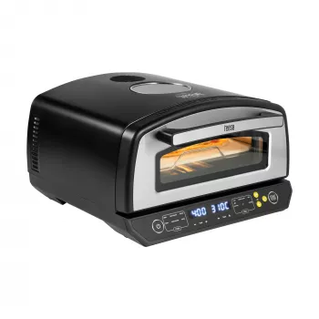 Four à pizza TEESA SUPREME ELITE 2200 W, 450°C, double chauffage, fenêtre, LED, 33 cm, programmes de cuisson multiples