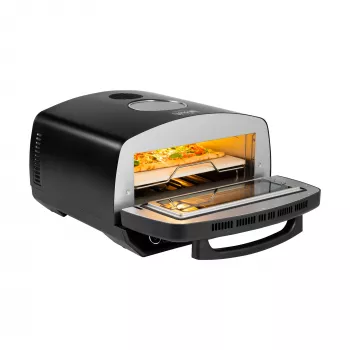 Four à pizza TEESA SUPREME ELITE 2200 W, 450°C, double chauffage, fenêtre, LED, 33 cm, programmes de cuisson multiples