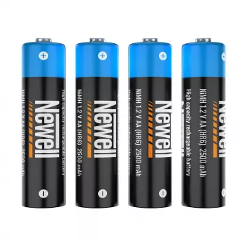 Batterie rechargeable NiMH Newell AA 2500 mAh lot de 4 blister