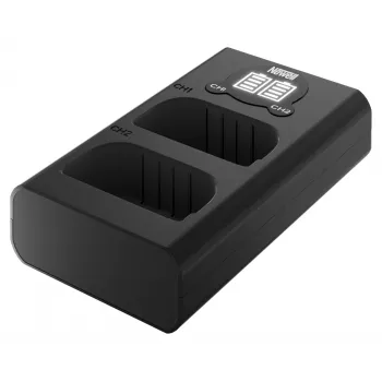 Chargeur double canal USB-C Newell DL-USB-C pour batteries Canon LP-E6