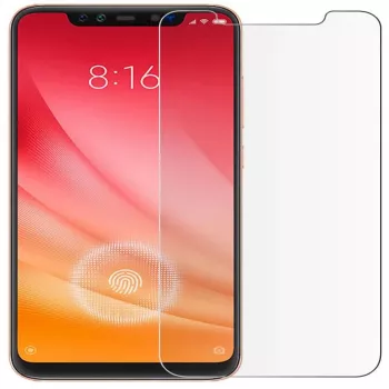 Protection d'écran en verre trempé plat transparent 0,33 mm Evelatus pour Xiaomi Mi 8 avec colle japonaise et revêtement antistatique