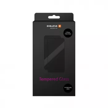 Evelatus Samsung Galaxy A03s Verre trempé plat transparent 0,33 mm avec colle japonaise et revêtement antistatique