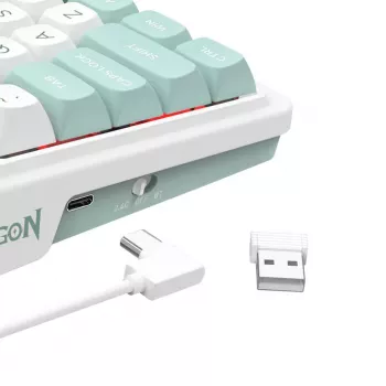 Redragon Galatin Pro K719WG-RGB-PRO Clavier gamer mécanique sans fil tri-mode (98 touches, hot-swappable, RGB, noir)
