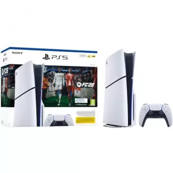 Console Sony PlayStation 5 Slim Disc Edition 1 To + EA Sports FC 26 Bundle - blanche/noire (CFI-2116A)