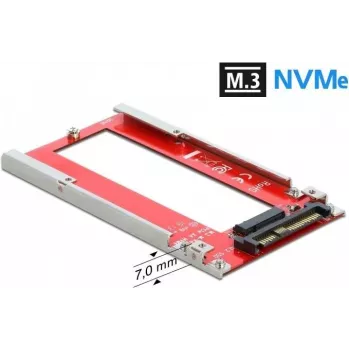 Convertisseur U.2 vers M.3 / NF1 DeLOCK – adaptateur NVMe PCIe 4.0, SFF-8639 vers SFF-8611/8612