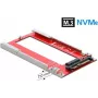 Convertisseur U.2 vers M.3 / NF1 DeLOCK – adaptateur NVMe PCIe 4.0, SFF-8639 vers SFF-8611/8612