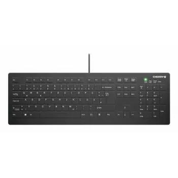Clavier filaire pleine taille CHERRY Contour Design Active Key AK-C8112 à commutateurs ciseaux USB QWERTY noir