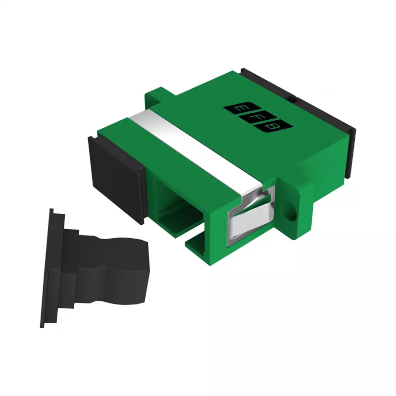 Coupleur SC/APC simplex EFB Elektronik, monomode, vert