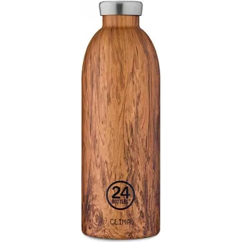 Gourde 24Bottles Clima Bottle Sequoia Wood 850 ml