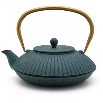 Théière en fonte Bredemeijer Linhai 1,1L Petrol Gold 153031