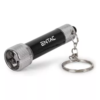 Lampe torche porte-clés ENTAC 5 LED noire