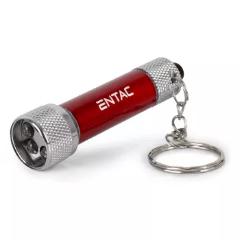 Lampe torche porte-clés ENTAC 5 LED rouge