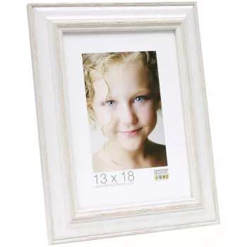 Deknudt S221H1 cadre photo A4 21x29,7 cm MDF bois blanc beige réversible