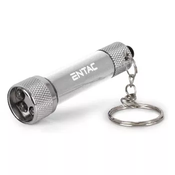 ENTAC lampe de poche porte-clés 5 LED argent